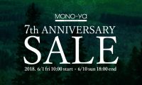 MONO-ya7周年セール開催