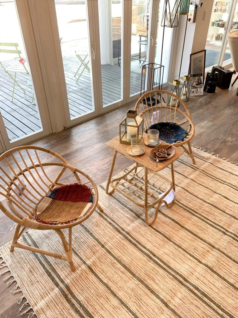 国産品 ラタンのラウンドチェア 一般 Labelians Fr